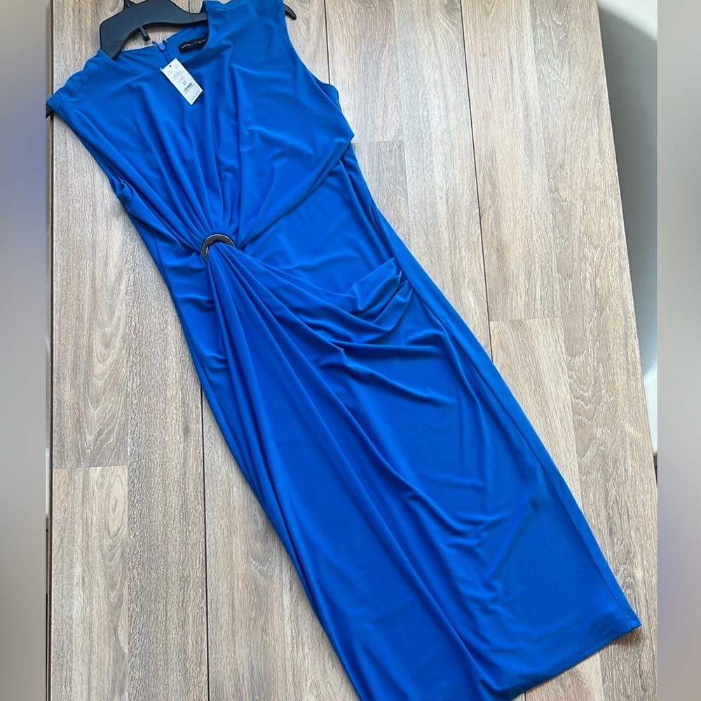 NWT WHBM Size XS Elegant Blue Sleeveless Dress